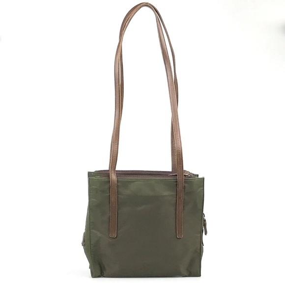 Prada Dark Khaki Green Nylon Shoulder Bag - Picture 1 of 10